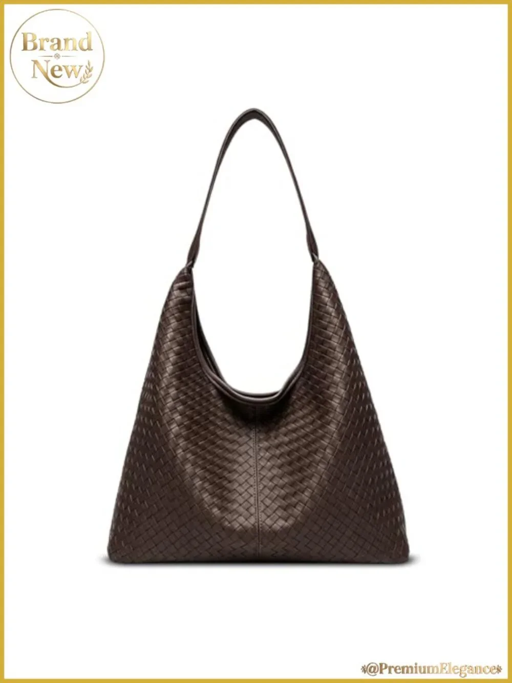 Woven Textured Vegan Leather Hobo Tote Bag Large Slouchy Shoulder Purse